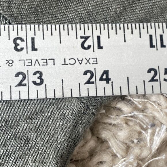 Talia Benson Tunic Green Linen Asymmetric Hem Short Sleeve Shirt Made In Italy L - Picture 7 of 9